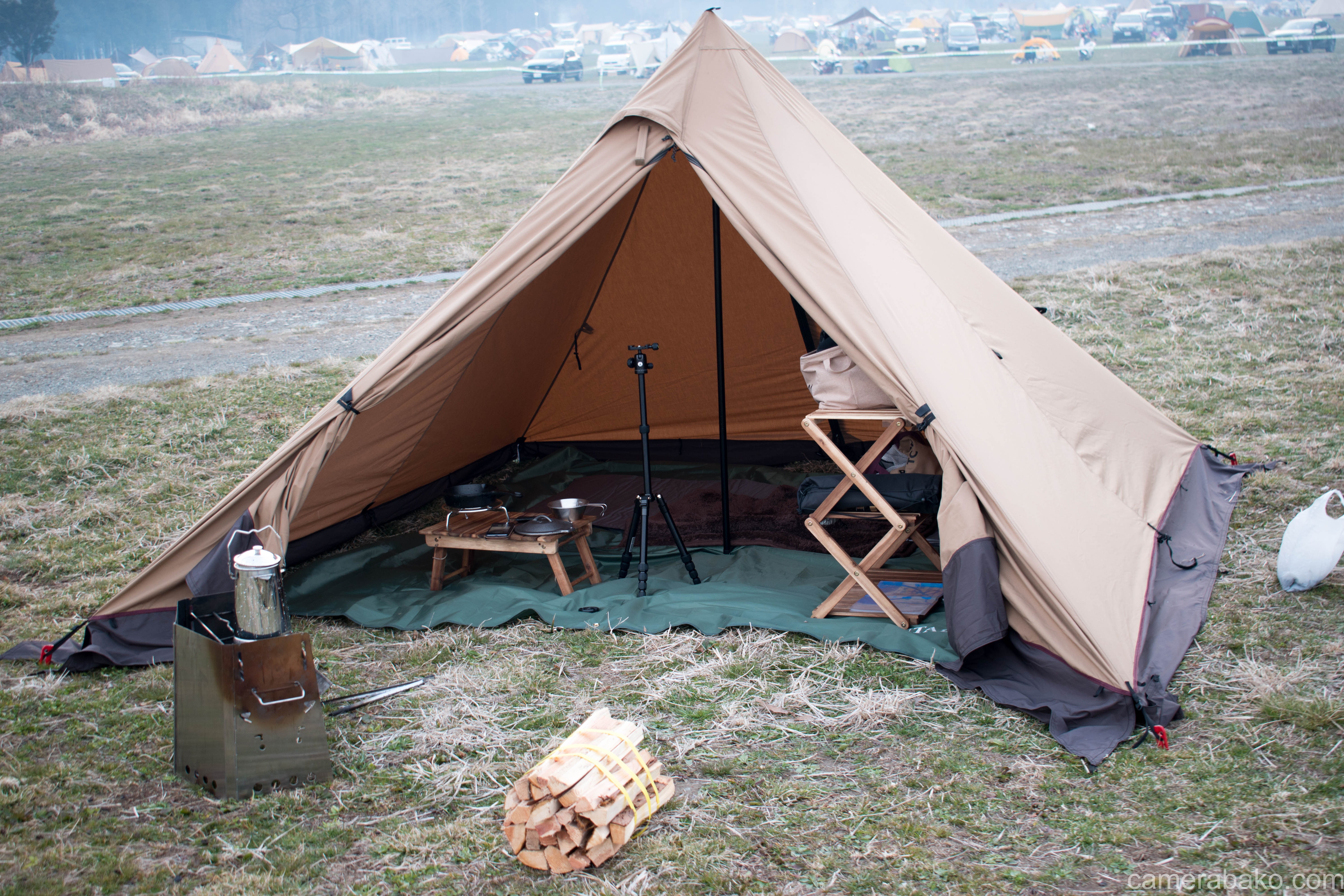 Tc 二股 パンダ ひぃくんがキャンプしたいらしいよ:tent